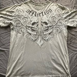 Affliction Tim Sylvia Large T-Shirt